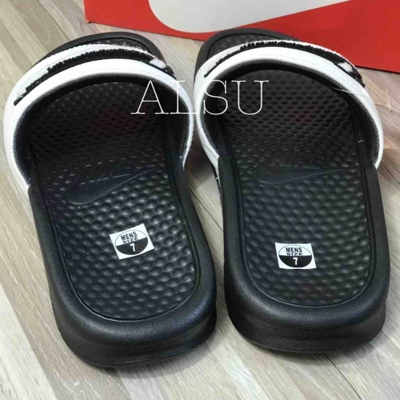 Nike Benassi JDI Chenille Mens Slippers AUTHENTIC - Picture 5 of 6